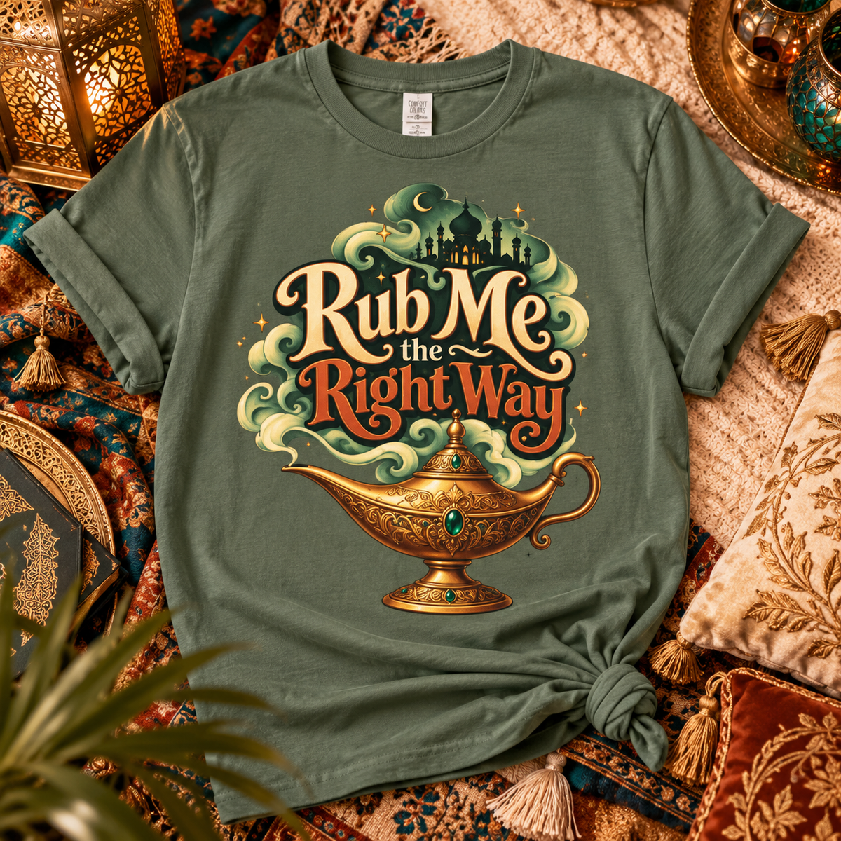 Rub Me the Right Way Genie T-shirt, Lamp Tee, Aladdin Fairytale Lover Shirt