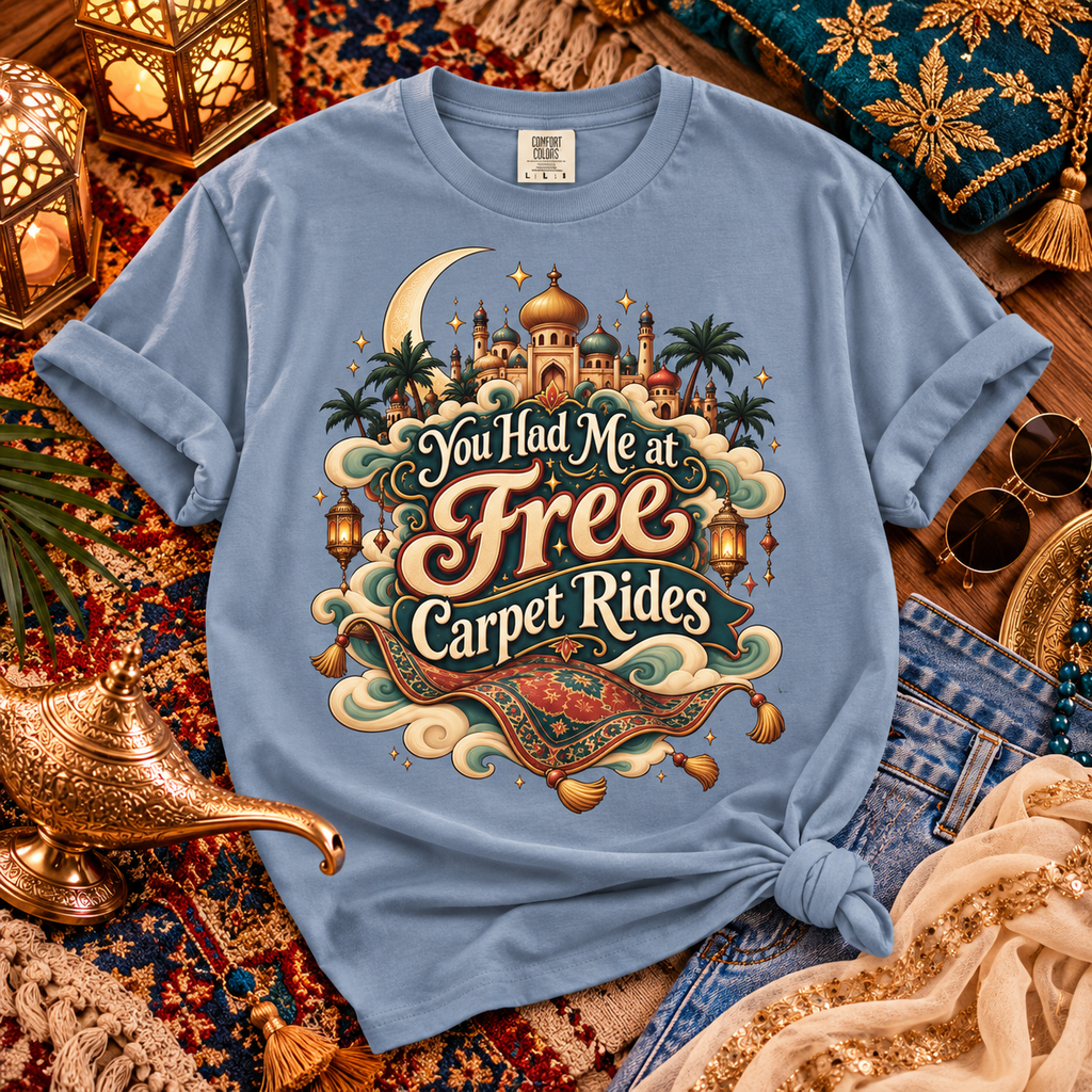 Aladdin Fairytale Lover Shirt, You Had Me at Free Carpet Rides Tee, Magic Carpet Shirt, Arabian Nights Inspired Gift, Fairytale Fan Shirt